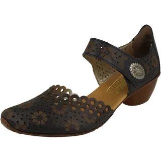 Rieker Pia Womens Open Court Shoes 38 Pazifik - 38 EU