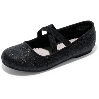 DREAM PAIRS Mädchen Mary Jane Strap Flache Schuhe Ballerinas Prinzessin Schuhe Flache Schulschuhe SCHWARZ 32 Angie-2 - 32 EU