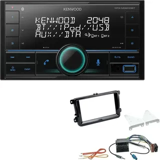 Kenwood DPX-M3200BT 2-DIN Digital Media Receiver Autoradio mit Bluetooth USB kompatibel mit Amazon Alexa Control  passend für Volkswagen VW Caddy ...