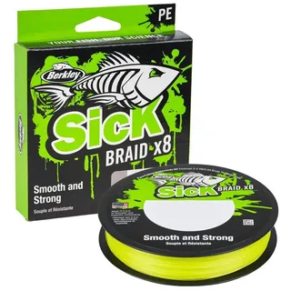 Berkley Sick Braid - 150m geflochtene Angelschnur, Durchmesser/Tragkraft:0.29mm / 24.6kg, Farbe:Black