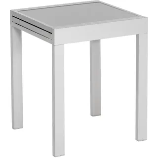 Merxx Balkonausziehtisch 65 x 65 x 75 cm Silber/Grau