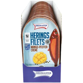 Dreimaster Heringsfilet in Mango-Pfeffercreme 200 g, 18er Pack