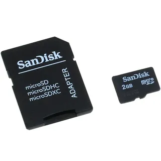 Speicherkarte SanDisk microSD 2GB f. Sony ST27 / ST27i