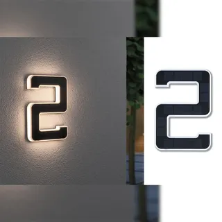 Paulmann 79843 Solar-Hausnummernleuchte 0.20W Warmweiß Schwarz