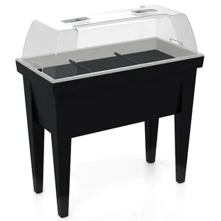 JELENIA Hochbeet mit Haube anthrazit,