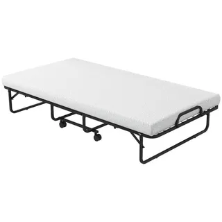 KOMFOTTEU Gästebett Klappbet Memoryschaum-Matratze, 96×191cm weiß