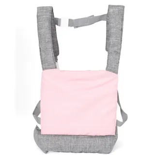 Bayer Chic 2000 Puppentrage Bauchtrage grau-rosa