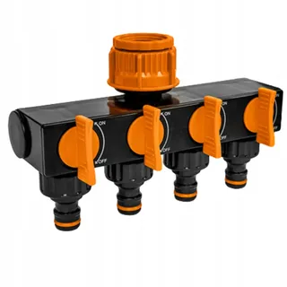 Bradas ECO-PWB3033 4-fach Verteiler 10 x 5 x 5 cm schwarz