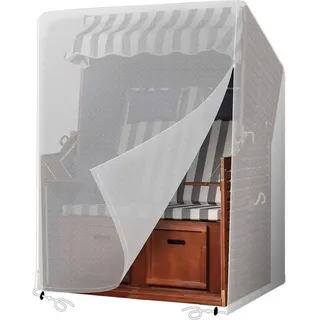 luxuskollektion Strandkorb Schutzhülle 125 x 90 x 165 cm Transparent