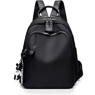 Rucksack Damen Wasserdicht Nylon Antithef Reiserucksack C-schwarz