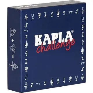 Kapla Bauset - KAPLA Challenge Deutsch 12 Herausforderungskarten 16 natürliche Planken