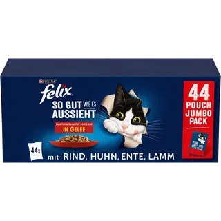 FELIX So gut wie es aussieht Geschmacksvielfalt vom Land in Gelee MIx 44 x 85 g