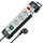 4-fach 1,8 m schwarz/lichtgrau
