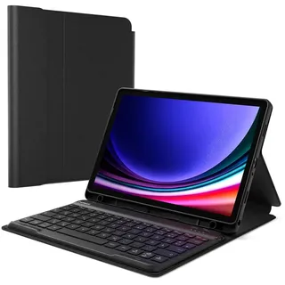 Inateck Hülle Tastatur für Samsung Galaxy Tab А9+/A9 Plus, Tablet mit Tastatur für A9+ 11 Zoll 2023 SM-X210/X216/X218,Magnetische Abnehmbar QWERTZ,N0028