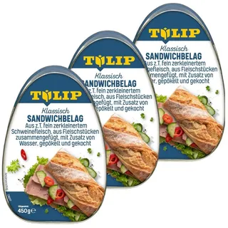 TULIP Wurstkonserve Sandwichbelag aus Schweinefleisch Frühstücksfleisch 450 g, 450 g