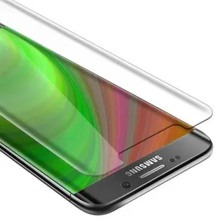 Cadorabo Panzer Folie für Samsung Galaxy S7 EDGE Schutzfolie in Transparent Gehärtetes Tempered Display-Schutzglas