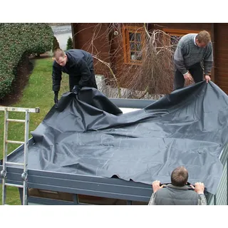 EPDM Foliendach für Solid Gartenhaus Flachdach Stockholm (S8217)