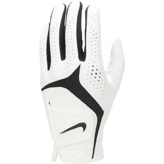 Nike Dura Feel X Herren – Strapazierfähiger Golf Glove Left Hand – Starker Grip & Hoher Komfort – Atmungsaktiver Golfhandschuh, Pearl White/Pearl White/Black, M/L