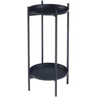 [en.casa] Blumenregal Tuusula 54 x 25 cm Schwarz
