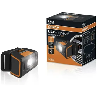 Osram LEDinspect HEADTORCH250, Inspektionsleuchte, wiederaufladbare Stirnlampe, LED Kopflampe mit Bewegungssensorik