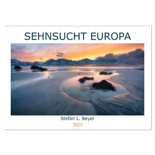 Calvendo Sehnsucht Europa (Wandkalender 2025 DIN A2 quer), CALVENDO Monatskalender