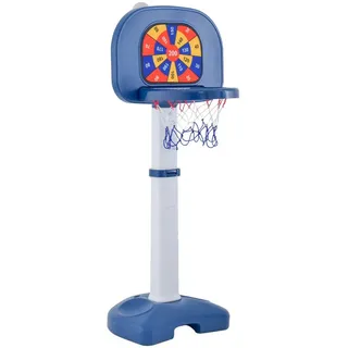 Costway Basketballkorb 4 in 1 blau 100 - 140 cm