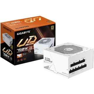 Gigabyte UD750GM PG5 V2 ICE 750W ATX Netzteil, 80+ Gold, PCIe5.1, ATX3.1 voll modular