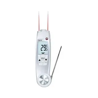 testo 104-IR Einstichthermometer (HACCP) kalibriert (DAkkS-akkreditiertes Labor) Messbereich Temperatur -50 bis 250 °C Fühler-Typ NTC HACCP-konform