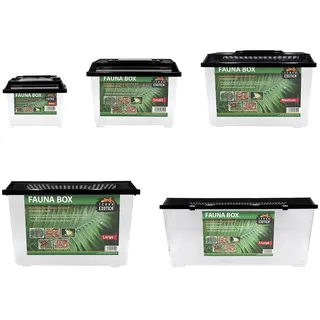 Terra Exotica Fauna Box in 5 Größen erhältlich (small 23 x 15 x 16,5 cm) Transportbox/Quarantäneterrarium für z.B. Reptilien, Amphibien, Kaninchen, Mäuse, Vögel - Terrarium
