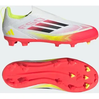 Adidas F50 League Laceless FG/MG Fußballschuh WEISS|SCHWARZ|GELB 29