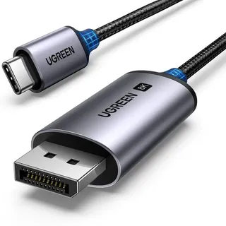 UGREEN CM556 USB-C – Displayport 8k 1 m, Grau