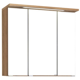 Held-Möbel Spiegelschrank Bologna Holzoptik Braun Eiche 70 cm