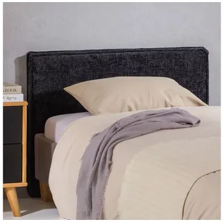 IDIMEX Kopfteil YOLAN, Bettkopfteil 90 cm, Headboard Kopfteil mit Chenille Stoffbezug schwarz