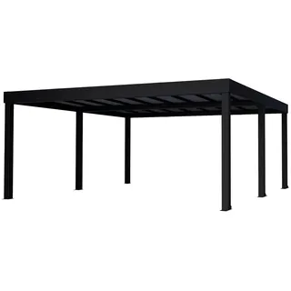 CANOPIA Doppelcarport Oslo 5,96 x 6,07 m schwarz inkl. UV-Schutz