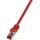 CQ2044S RJ45 Patchkabel CAT 1 50m Rot Flammwidrig mit Rastnasenschutz 1St