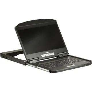 ATEN CL3100NX Konsole USB VGA, DE-Layout, KVM Switch, Schwarz