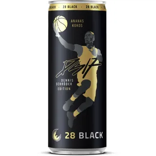 28 Black Ananas-Kokos Dennis Schröder Edition" Energy Drink 24x0,25L