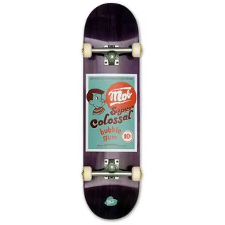MOB Skateboards Mob Skateboard Bubble 8.25 Complete - Komplettboard 32 x 8.25 Zoll - Holzboard aus 7 Schichten Ahornholz - fertig montiert - Skateboard für Jugendliche, Erwachsene, Anfänger und Profis - Lila