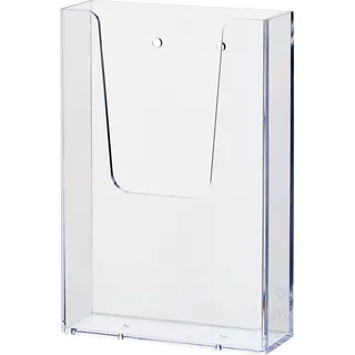 Helit Wandprospekthalter 1/3 A4 1Fach transparent