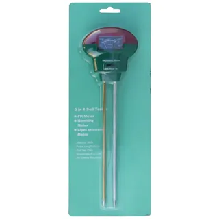 3in1 Bodentester PH Wert Messgerät Bodenmessgerät Feuchtigkeit Lichtmesser