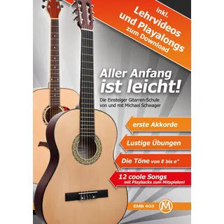 Michael Schwager, Aller Anfang ist leicht, Gitarrenschule + Playback-Downloads
