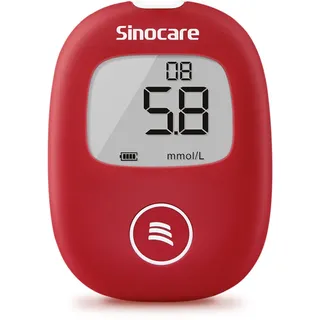 Sinocare Safe AQ Smart Blutzuckermessgerät – tragbar, ohne Codierung, schmerzloses Diabetiker-Testkit