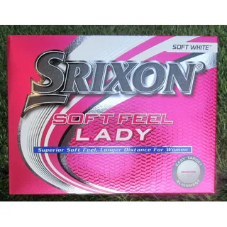 24 neue weiße Srixon Soft Feel Lady  Golfbälle