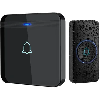 Funkklingel wasserdicht 400m Reichweite 52 Melodien LED Blitz 5 Lautstärkestufen