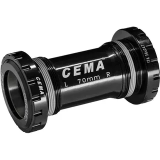 Cema Ita Fsa386/rotor 30 mm-Halterungstasche, Edelstahl, Schwarz