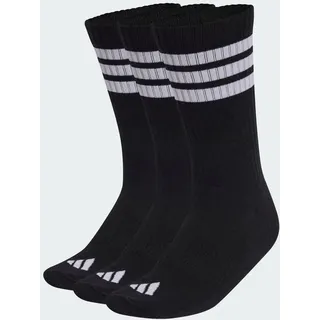 adidas 3-Streifen Cushioned Sportswear Crew Socken 3er Pack Schwarz/Weiß 43-45