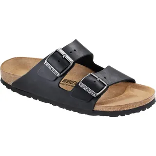 Birkenstock Arizona Nubukleder geölt schmal schwarz 45
