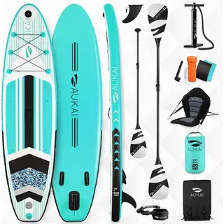 Aukai Stand Up Paddle Board 320 x 76 x 15 cm türkis