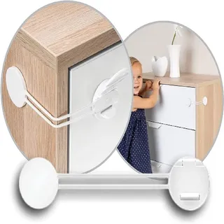 Reer Multi-Sicherung, Kindersicherung für Schrank, Schublade und mehr, vom schwäbischen Kindersicherheitsexperten, weiß