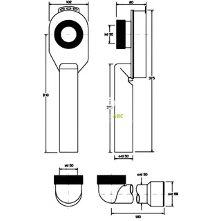 Primaster Urinal-Set Gaia weiß